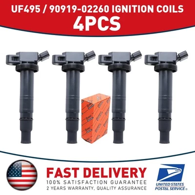 4Pcs Ignition Coils For 2008-2019 Toyota Sequoia 2007-2019 Toyota Tundra V6 4.0L - Изображение 1 из 4
