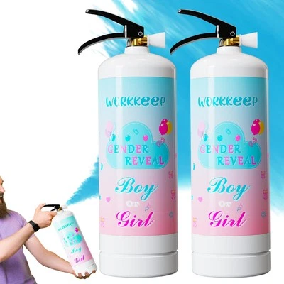 Giant Gender Reveal Fire Extinguisher Color Blasters: 2 Pcs Blue Blaster Only... - Image 1 of 4