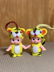 Kewpie Tiger Brothers Riemen 2er Set gelb schwarz Filzhut Japan süße Puppe - Bild 1 von 4