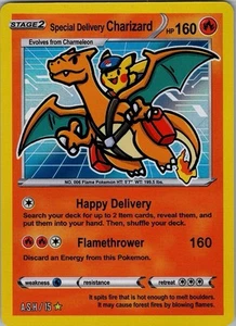 GENERATION ONE Special Delivery Charizard Holo Pokemon After Skool Hobby Fan Art - Picture 1 of 2