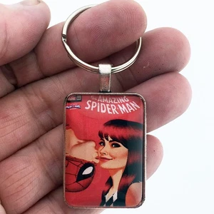 Amazing Spider-Man #31 madera pequeña MARY JANE VARIANTE CUBIERTA llavero o collar - Imagen 1 de 11
