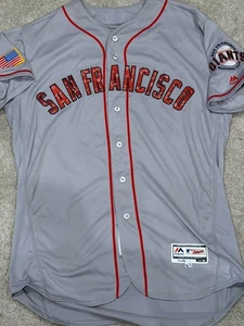 mlb san francisco giants Austin Slater Game Used/worn 4th Of July Jersey - Picture 1 of 8