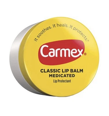 Tarro de bálsamo labial medicado clásico Carmex, original, 0,25 oz Foto 1 de 4