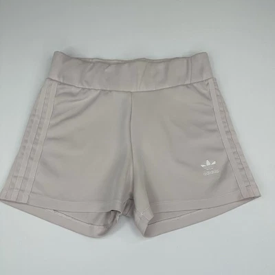 Pantalones cortos botín Adidas rosa claro tiro medio ropa deportiva para mujer S/W26/L2.5 Foto 1 de 4