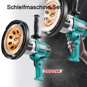 Betonschleifer Sanierungsfräse Winkelschleifer Set 2600W mit Bügelgriff 180mm - Bild 1 von 12