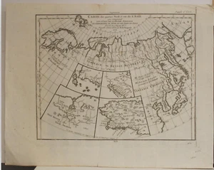 Antique Map of the Pacific Northwest and first record of ALASKA 1711! - Picture 1 of 8