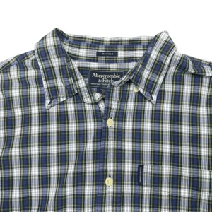 Camisa a Cuadros Abercrombie and Fitch Músculo Abotonada Para Hombres XL Preppy Y2K - Imagen 1 de 8