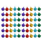 300 Pcs Christmas Mixed Color Metal Bells Winter Tree To Open