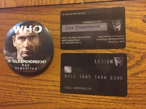 Wondercon 2018 Exclusive! "Who is Cale Erendreich Button?" & Promo Black Card LE - Picture 1 of 4