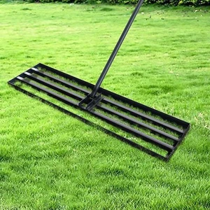 Lawn Leveling Rake 100cm x 25cm Level Lawn Tool with 79" Steel Extended Handle - Picture 1 of 23
