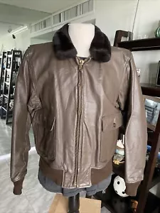 USN Vietnam Flyer's INTERMEDIATE TYPE G-1 BOMBER FLIGHT JACKET Sz 44 Large ๐โ
- Picture 1 of 12