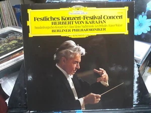 Festliches Konzert Festival Concert Karajan Bach Mozart Liszt J. Strauss NM LP - Picture 1 of 5