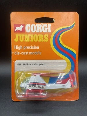 Corgi Juniors Made in Great Britain #46 Police Rescue Helicopter Diecast 1973 - Image 1 of 4