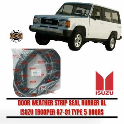 Par de juntas de goma para puerta delantera ISUZU Trooper 87-91 tipo 5 puertas Foto 1 de 4