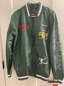 NWT Keith Haring x Members Only Bomber Jacket Tokyo Pop Men’s LARGE Green Radio - Picture 1 of 6