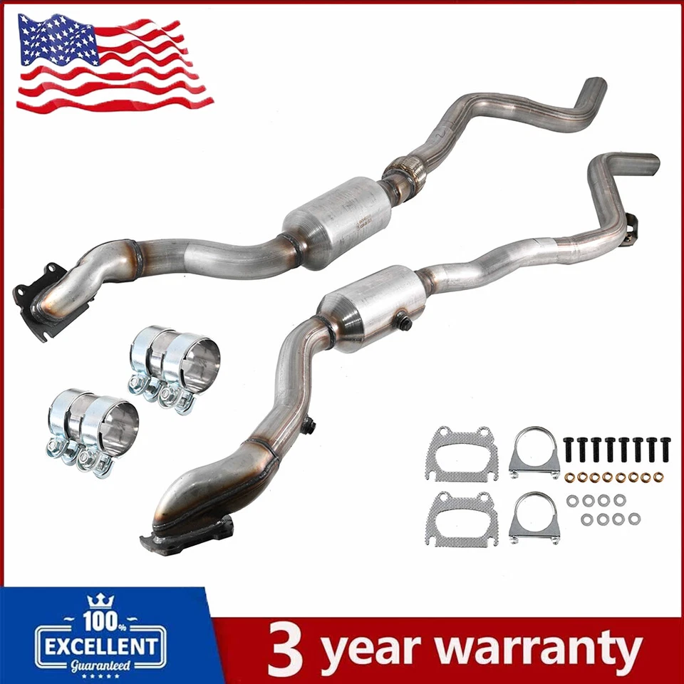 For 2011-2023 Dodge Challenger 3.6L 4-BOLT FLANGE 2-pc Set Catalytic Converter Foto 1 de 4