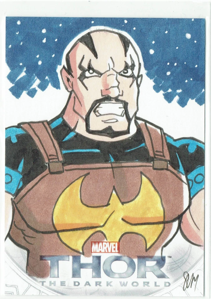 Thor Dark World 2013 Upper Deck Marvel Artist Sketch Card Cal Slayton 1/1 - Image 1 of 1