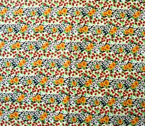 Cotton Quilting Fabric Floral 2.1 Yard Piece X WOF - Picture 1 of 3