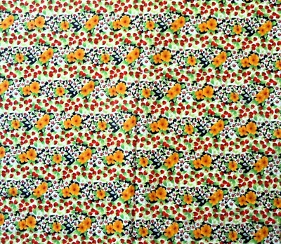 Cotton Quilting Fabric Floral 2.1 Yard Piece X WOF - Image 1 of 3