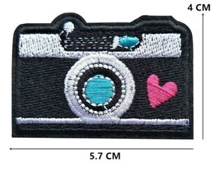 Camera Embroidered Patches Embellishments Iron On 📷