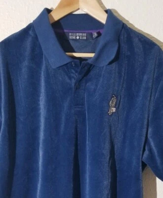 Polo Billionaire Boys Club Terciopelo Azul Marino Terciopelo Para Hombre Talla 2XL Foto 1 de 4