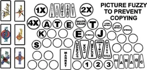 Williams ROLLER GAMES Insert Decals Pinball Machine - Picture 1 of 1
