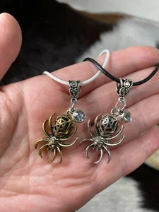 Spider Necklace Gothic Spider Choker Spider Necklace Halloween Jewelry Woman 2 - Picture 1 of 3