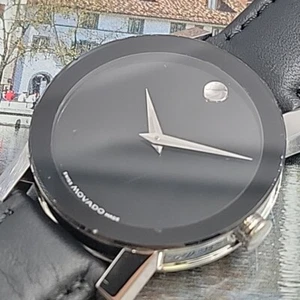 Espejo Movado para hombre 84.G1.1896 se adapta a 7,25", 35 mm excelente estado de funcionamiento elegante - Imagen 1 de 7