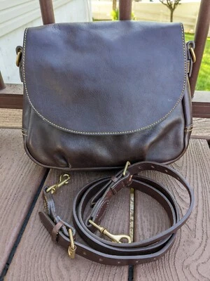 Dooney & Bourke Tmoro 棕色佛罗伦萨托莱多小号邮袋 📬 邮差包 — 第 1/4 张图片