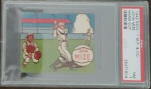 1943 R302 - 1 M.P. & Co. Johnny Mize New York Giants - PSA 7 NM - SHARPERVINTAGE