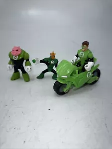 Fisher Price Imagext DC Super Friends 4 grüne Laterne Figuren Kilowog Fahrrad ++ - Bild 1 von 13