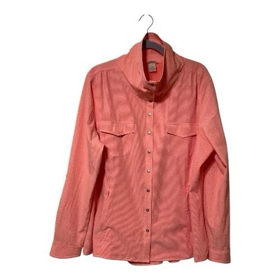 Duluth Trading Co.Women’s Sol Survivor 防晒衬衫夹克 XXL 珊瑚色 — 第 1/4 张图片