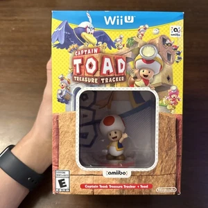 Brand New - Captain Toad Treasure Tracker + Toad Amiibo (Nintendo Wii U) Sealed - Picture 1 of 6