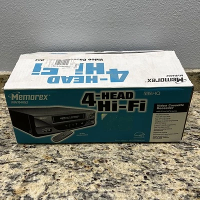 ⭐️Memorex MVR4052 4 cabeças videocassete Hi-Fi com conectores A/V frontais NOS⭐️ - Imagem 1 de 3