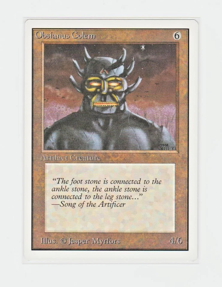 Magic the Gathering ~ MTG ~ 1x Obsianus Golem ~ UNLIMITED ~  M/NM ~ - Image 1 of 2