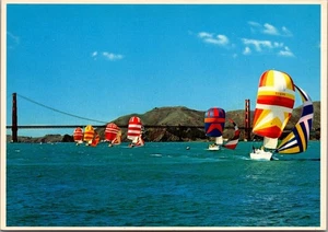 SPINNAKERS San Francisco Bay GOLDEN GATE BRIDGE 4x6 Postkarte - Bild 1 von 2