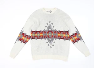 Urban Outfitters Aztec Crew Neck Jumper, Multicoloured, S - Picture 1 of 12