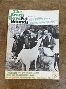 Pet Sounds Songbook Song Book Beach Boys Soft cover 1966 Immediate Press Rare - Foto 1 di 6