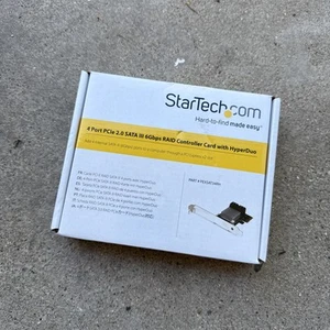 StarTech 4-Port PCIe 2.0 SATA III RAID Controller Card w/ HyperDuo SSD - Picture 1 of 2