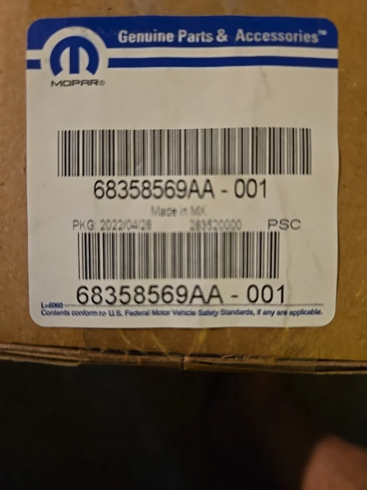 RAM 2500 3500 4500 5500 2019-2022 CROMO EMBLEMA PLACA DE IDENTIFICACIÓN MOPAR 68358569AA Foto 1 de 1