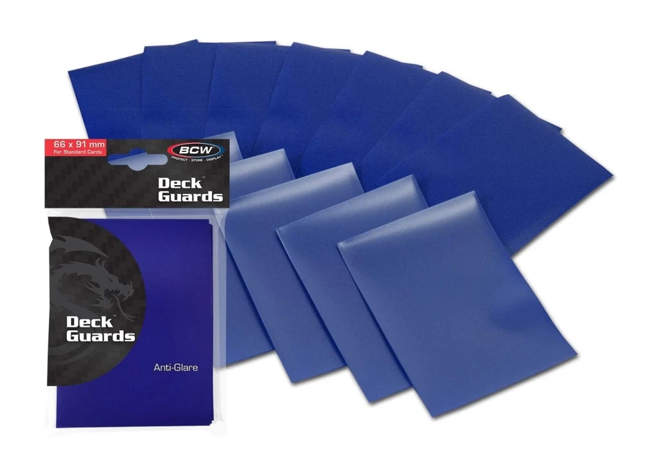 BCW Deck Guards Matte Blue Sleeves 50 Count NEW - Image 1 of 1