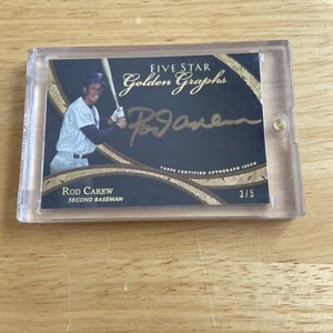 2014 Topps Five Star /5 Auto Rod Carew Baseball Card FSGG-RC MN Twins - Picture 1 of 3
