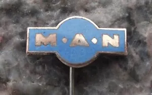 Antique MAN Germany Truck Bus Company Commercial Vehicle Lorry Maker Pin Badge - Picture 1 of 3
