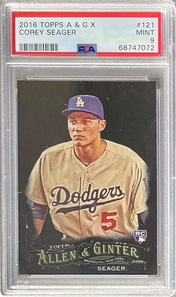 COREY SEAGER 2016 Topps Allen & Ginter X #121 PSA 9 MINT QTY - Image 1 of 2