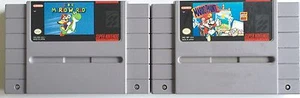 ¡MARIO LOCO! JUEGOS DE COLECCIÓN SUPER MARIO WORLD Y PINTURA MARIO SNES SUPER NNINTENDO - Imagen 1 de 3