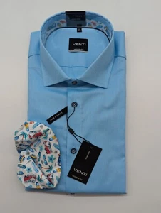 Camisa Venti manga larga cuello Kent talla XXL 45 azul MODERN FIT - Imagen 1 de 6