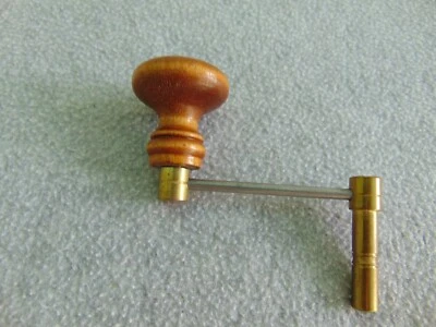 ANTIQUE TALLCASE/LONGCASE GRANDFATHER CLOCK WINDING KEY/CRANK PARTS - Image 1 of 4