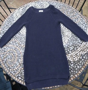 Toast Navy Blue Jumper Dress Knit 6 Chunky - Picture 1 of 8