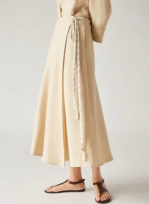 Falda de lino Loro Piana FAM8156 Tania - Nueva con etiquetas - Precio de venta sugerido por el fabricante $2,400 USD Foto 1 de 4