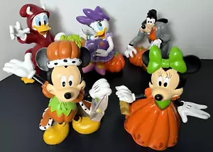 Set of 5 Disney Halloween 5" Resin Figures Mickey Minnie Donald Daisy Goofy - Picture 1 of 12